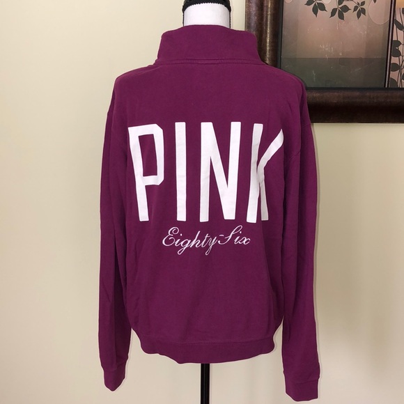 *SOLD* PINK Quarter Zip Up Crew Neck💖 - Picture 4 of 8